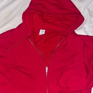 Hane’s zip-up jacket